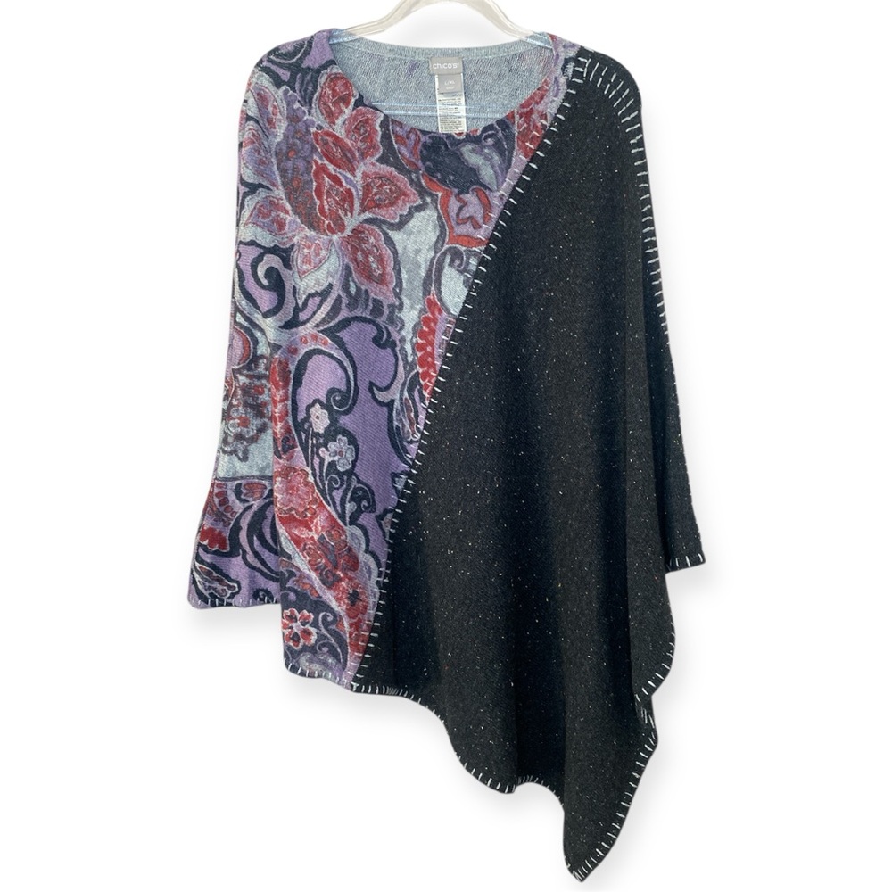 Chico’s Patchwork Poncho - image 1